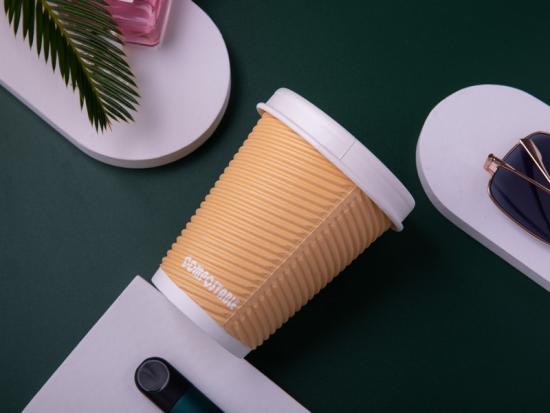 8oz PLA ripple wall paper cup