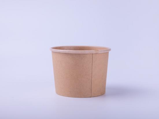 PLA Kraft Paper Biodegradable Packaging Soup Bowl