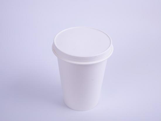 Custom  logo printed cold drink disposable pla paper cups with lids