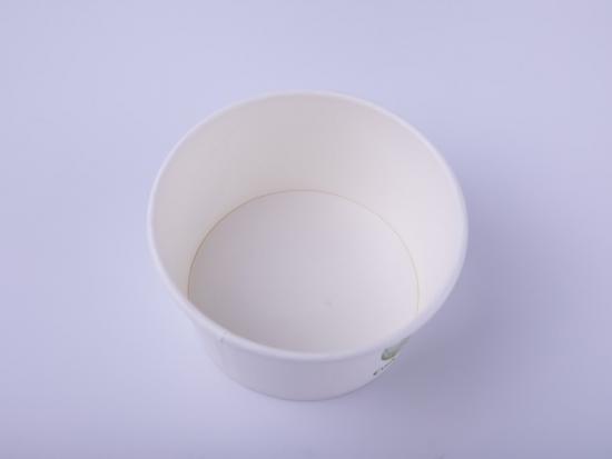 PLA lined paper food container with lid