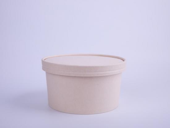 PLA kraft paper  biodegradable Salad Paper Bowls