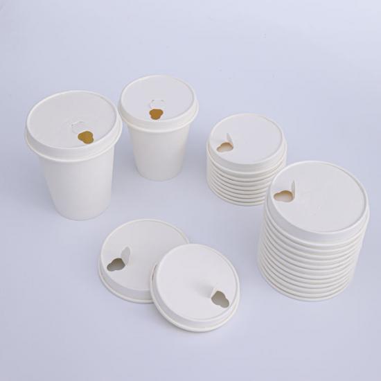 customized biodegradable PLA coating paper coffee cup lids