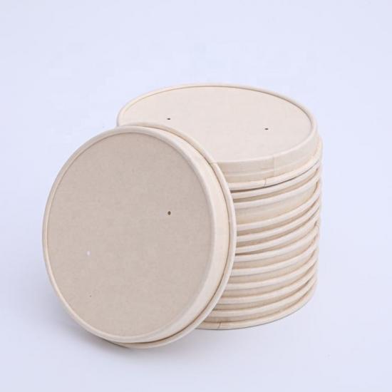 Customized printing PLA coated paper soup cup with lids
