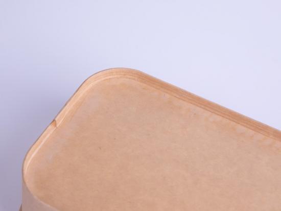  Rectangle Kraft Paper Container For Fruits Salad Packing