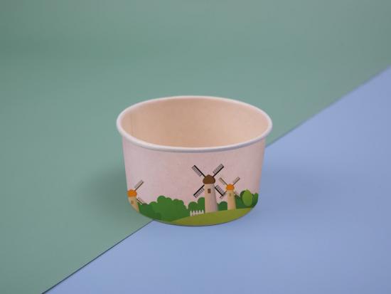 Wholesale Factory Custom Logo Printed Dispos Paper Soup Cup