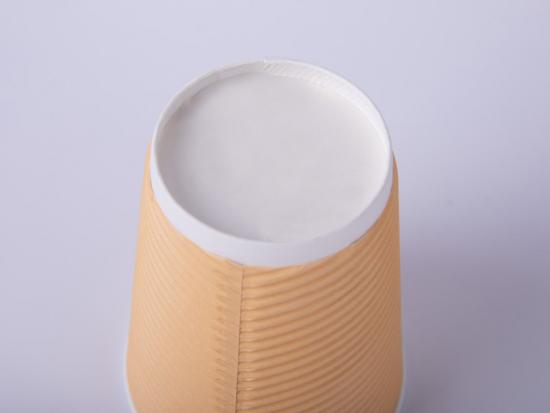 12oz biodegradable corrugated cups with lid