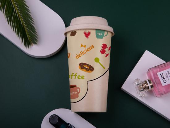 customized biodegradable coffee cups with lids